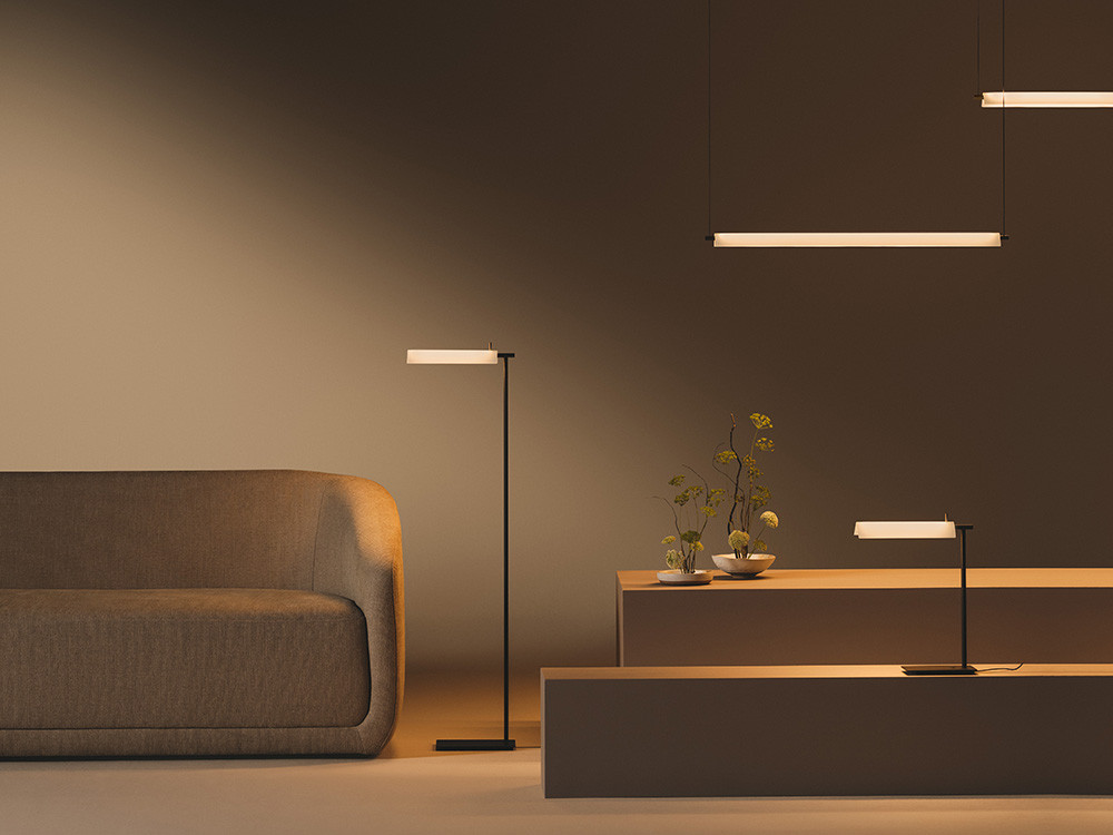 Lámparas de diseño Vibia Asia: pantalla de vidrio lacado en varios acabados en Mobel 6000