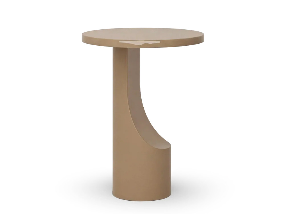 Mobel 6000: exclusiva mesa auxiliar salón Alia de Unika, diseño esencial de microcemento para el hogar