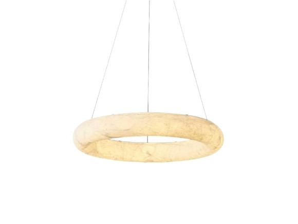 Lámpara salón Halo de Unika Living: diseño exclusivo en seda natural disponible en Mobel 6000