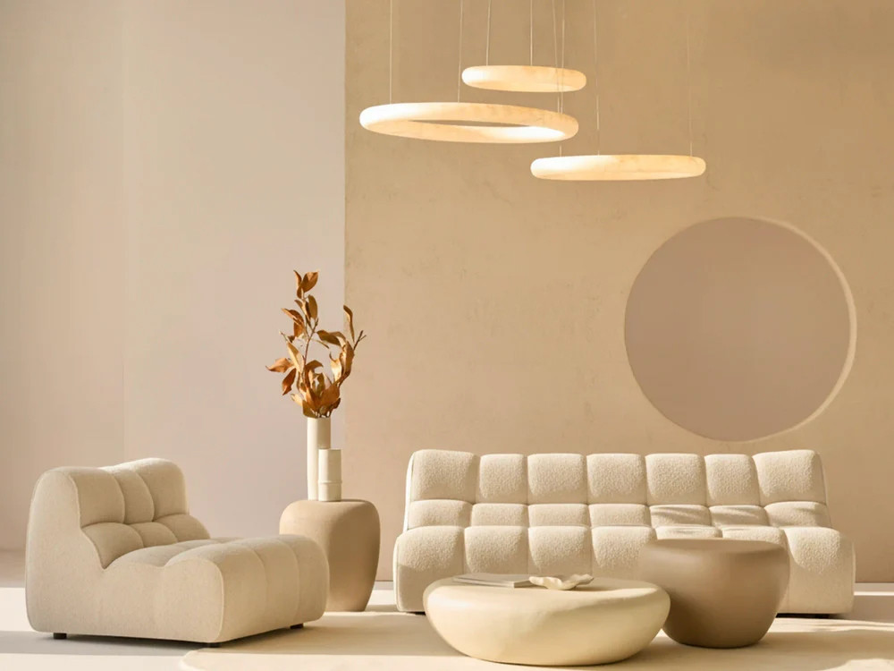 Sofá moderno Nude de Unika Living: diseño elegante disponible en dos tapizados en Mobel 6000