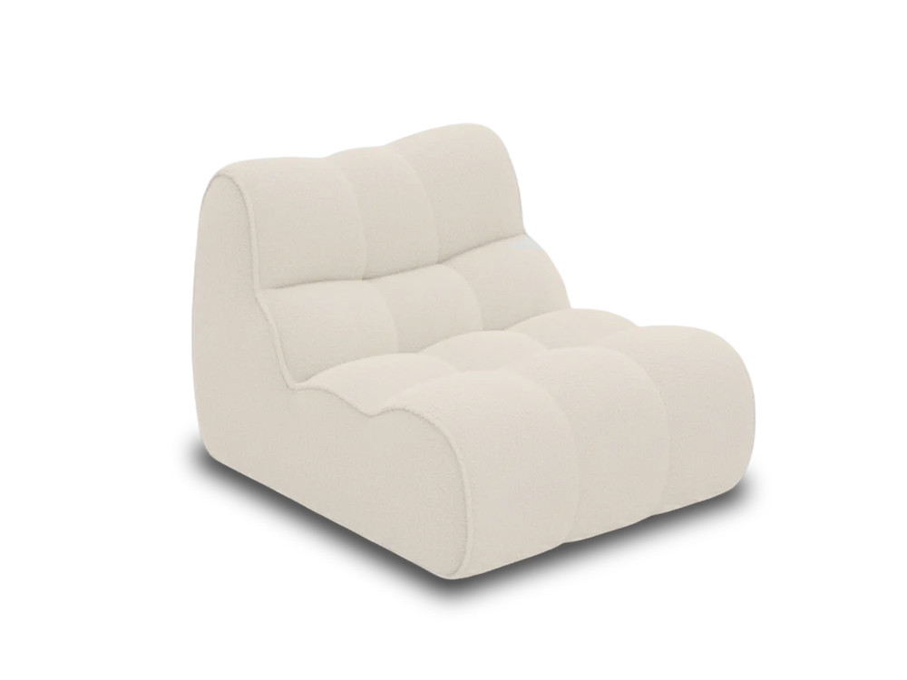 Sillón salón Nude de Unika Living: elegante diseño de formas orgánicas en dos tapizados en Mobel 6000