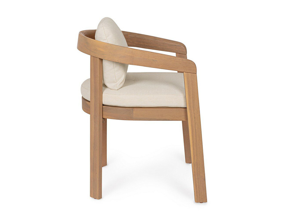 Mobel 6000: sillas de comedor modernas Pablo por Bizzotto, estructura de acacia sostenible y asiento de olefina