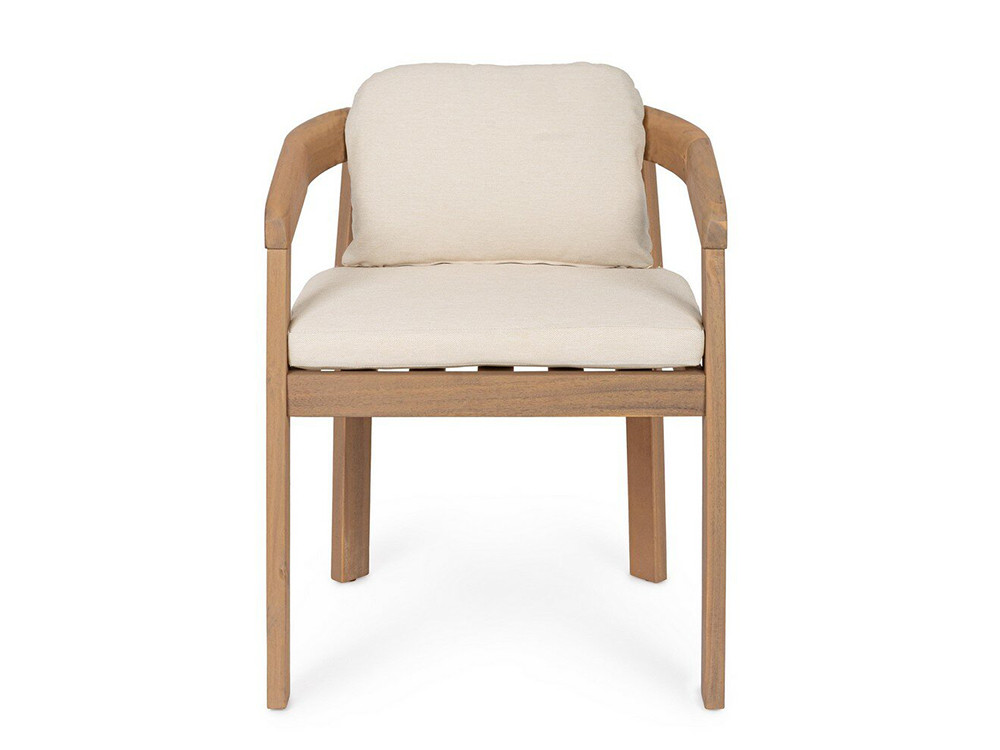 Silla de diseño Pablo de Bizzotto: esencia natural en acacia FSC para comedores modernos en Mobel 6000