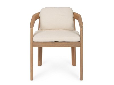 Silla de diseño Pablo de Bizzotto: esencia natural en acacia FSC para comedores modernos en Mobel 6000