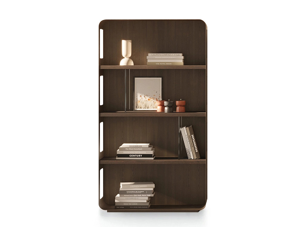 Mobel 6000: librerías modernas Academy por Devina Nais, diseño italiano en madera de roble con separadores de vidrio