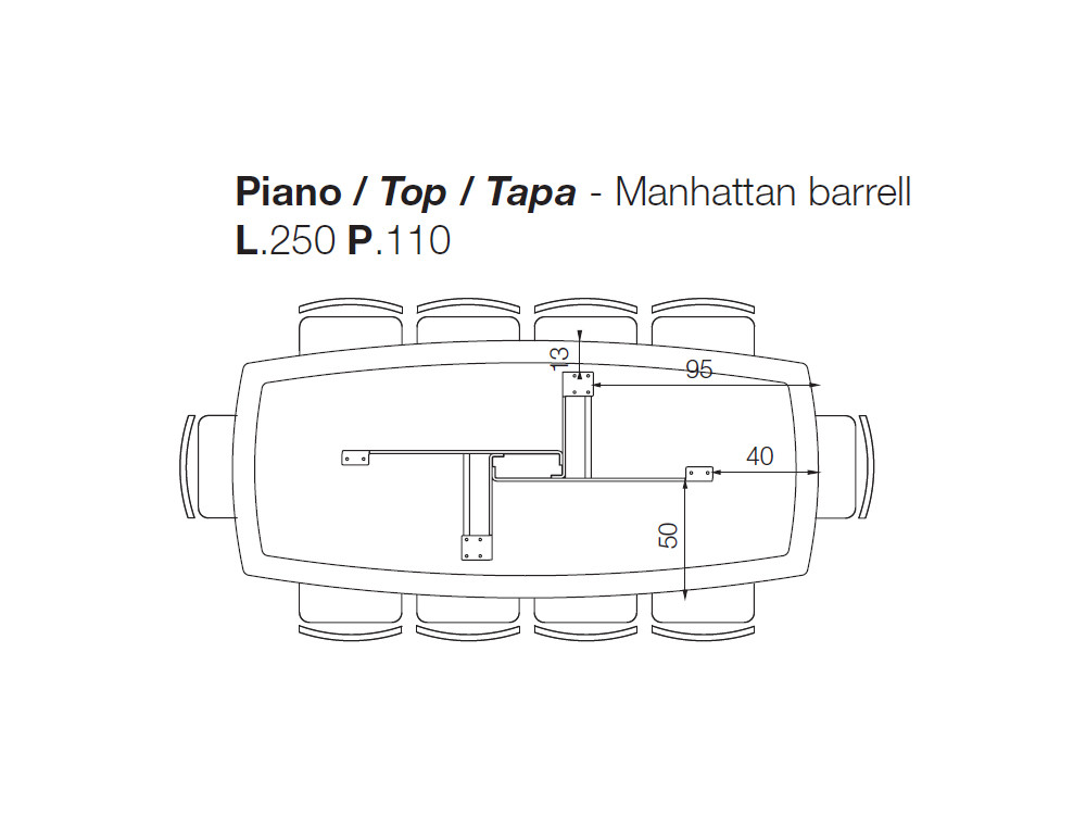 Mobel 6000: exclusiva mesa comedor madera y porcelánico Manhattan, artesanía de Devina Nais para comedores premium