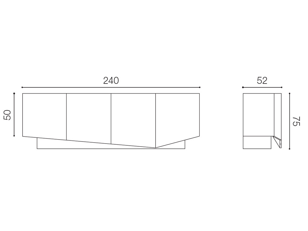 Mobel 6000: aparador bajo de lujo Cleo Lux por Devina Nais, personalización en lacado brillo o mate en Madrid
