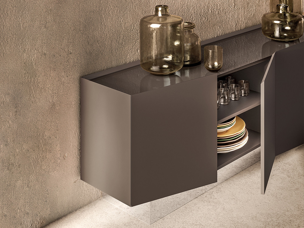 Mobel 6000: exclusivos aparadores lacados Cleo Lux por Devina Nais, diseño italiano disponible en dos medidas