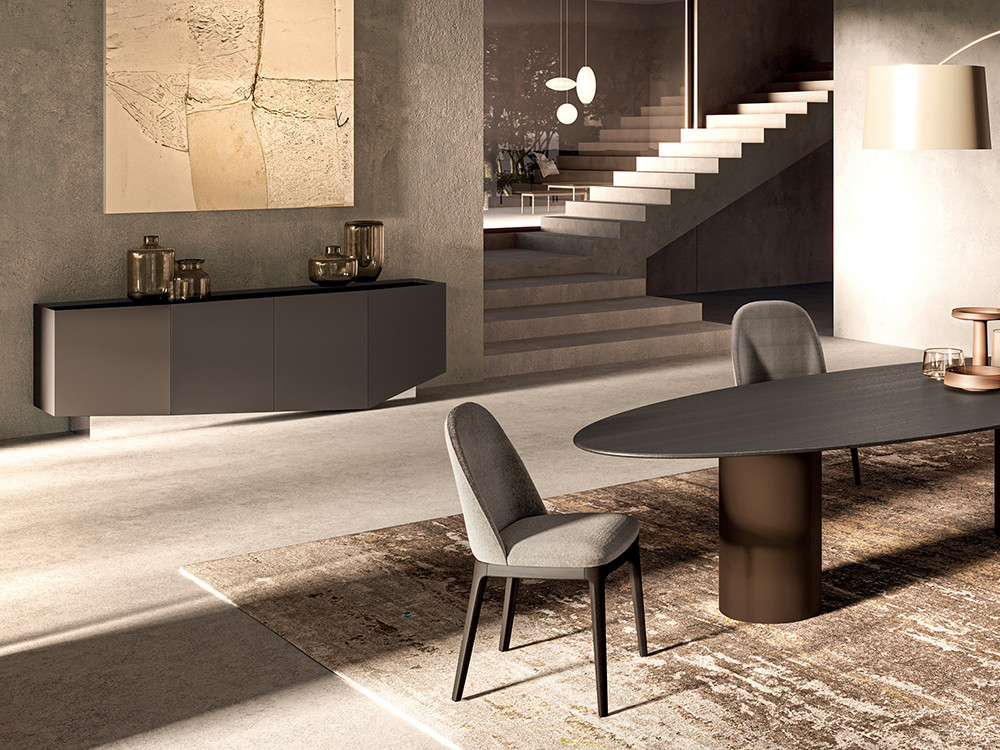 Aparadores lacados Cleo Lux por Devina Nais: personalización en brillo o mate para salones modernos en Mobel 6000