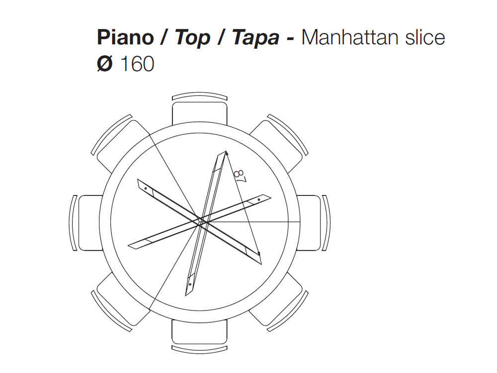 Mesa de diseño Manhattan Ring Ceramics de Devina Nais: elegancia italiana para comedores modernos en Mobel 6000