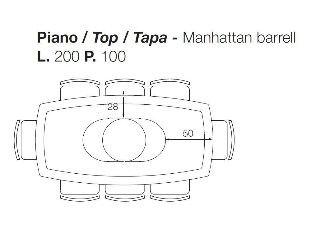 Mobel 6000: exclusiva mesa Manhattan Pod, porcelánico sobre madera de tilo con cantos vistos de Devina Nais