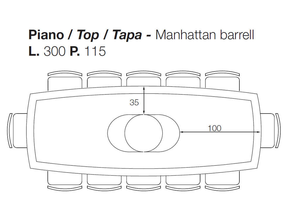 Mesa silueta barril Manhattan Ceramics Pod por Devina Nais: artesanía italiana en madera de tilo para Mobel 6000