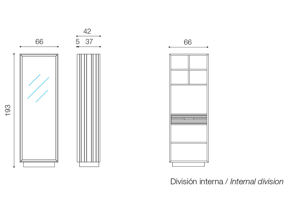 Vitrinas salón originales Volo de Devina Nais: estética contemporánea con cristal ahumado y acabados artesanales en Mobel 6000
