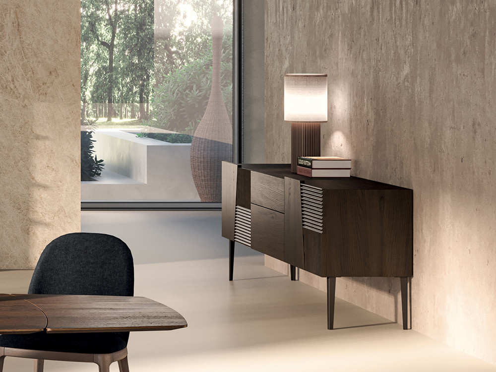 Muebles para tv modernos de madera: modelo Zero.16 de Devina Nais, artesanía en roble para salones modernos en Mobel 6000