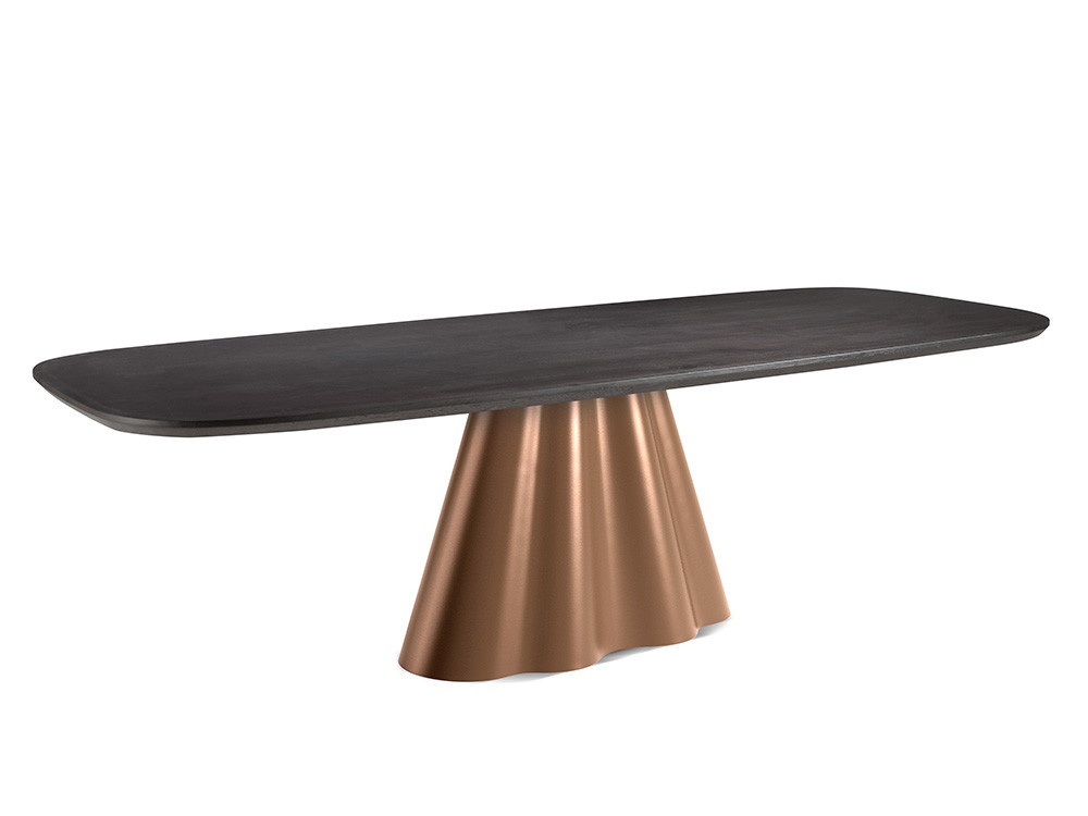 Mobel 6000: exclusiva mesa comedor roble teñido Flam Fix Wood, disponible en varias medidas y acabados