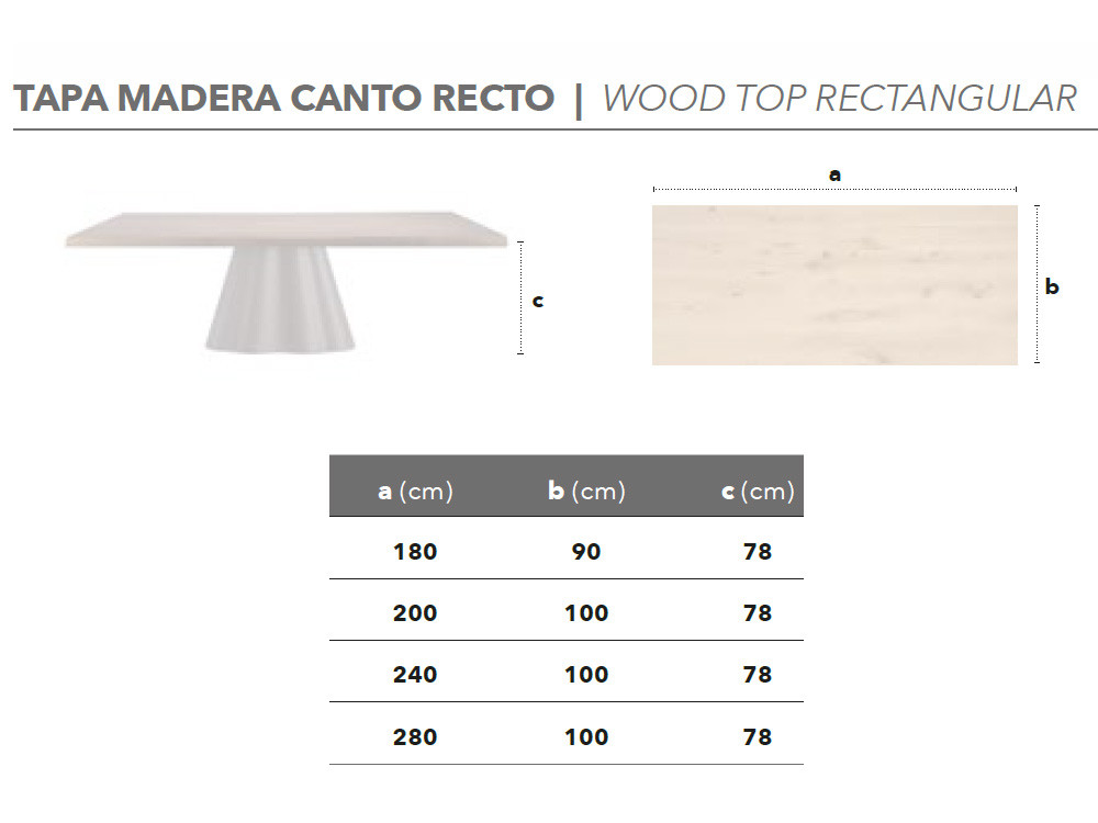 Mobel 6000: versátil mesa de comedor fija Flam Fix Wood, personalización de siluetas y medidas para salones de lujo