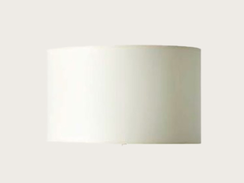 Pantalla de chinz de algodón blanco para la lámpara Copo de Aromas