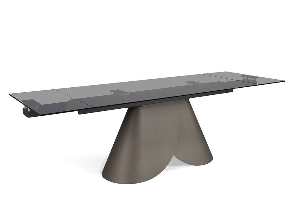 Mobel 6000: elegante mesa comedor cristal extensible Lihue por Nacher, diseño de fabricación española con cristal persol