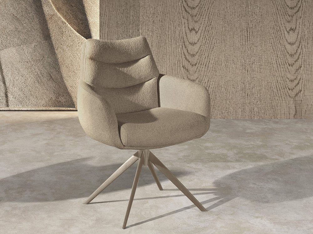Silla giratoria Fiona Return de Nacher: diseño de fabricación española con sistema de retorno en Mobel 6000