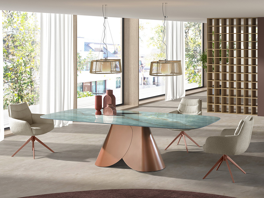 Muebles de salón modernos: silla Fiona Return de Nacher, innovación con sistema de retorno en Mobel 6000