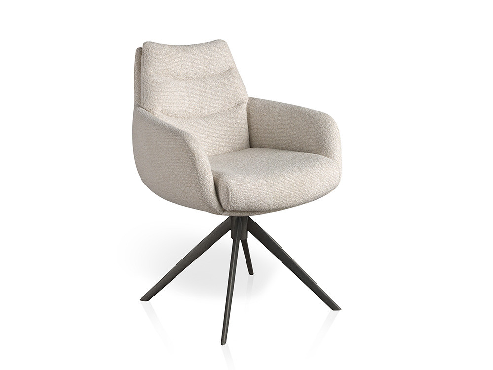 Sillas de diseño Fiona Return: sofisticación de Nacher con sistema de giro y retorno para salones modernos en Mobel 6000