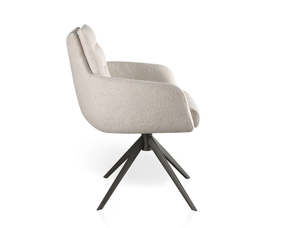 Mobel 6000: exclusiva silla comedor giratoria de Nacher, tapizada en tejidos seleccionados de alta calidad en Madrid