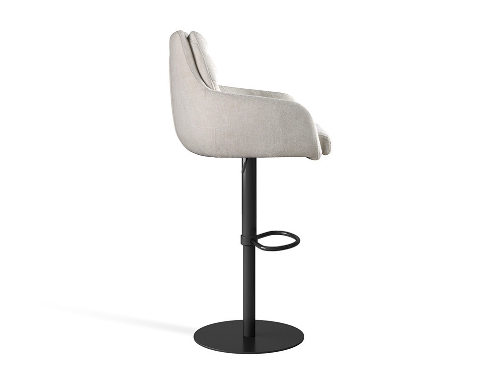 Taburete cocina diseño Fiona de Nacher: asiento tapizado en tejidos seleccionados y base de metal en Mobel 6000