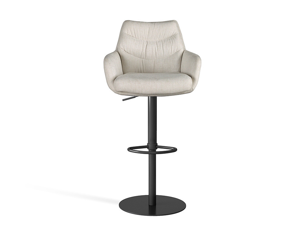 Mobel 6000: elegante taburete alto diseño Fiona por Nacher, maestría nacional con reposapiés integrado