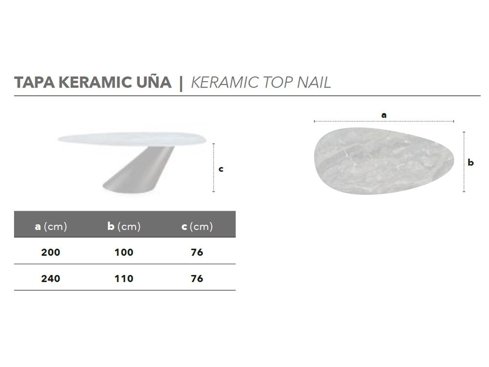 Mobel 6000: muebles de comedor modernos, mesa Maui Uña con base escultórica de metal y estética de vanguardia española