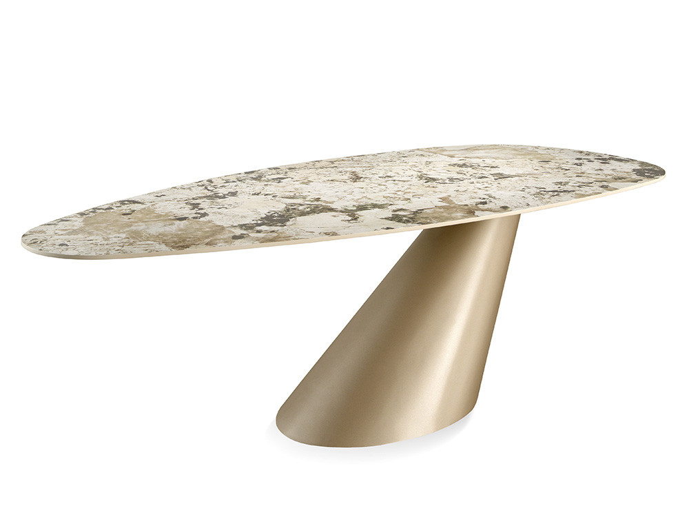 Mobel 6000: exclusiva mesa de diseño Maui Uña por Nacher, calidad de fabricación nacional con porcelánico de 12mm