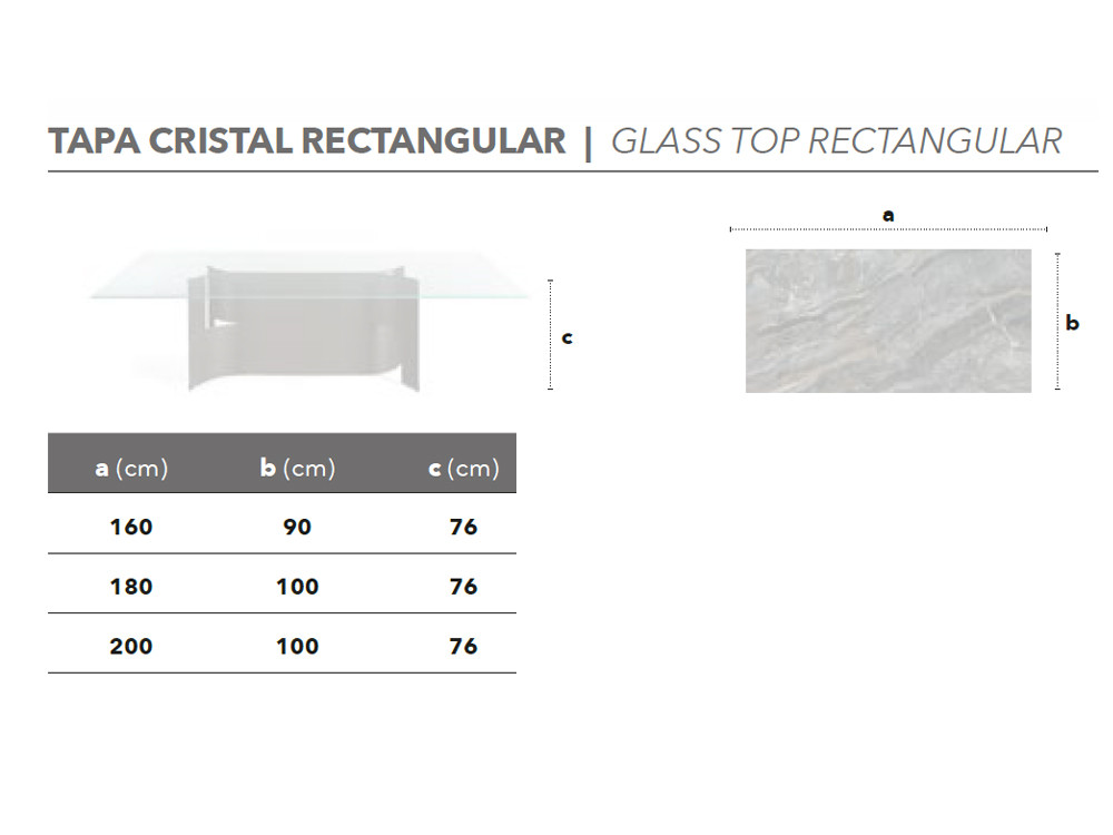 Comedores modernos con la mesa Lambda B Glass: cristal transparente y artesanía española de Nacher para Mobel 6000