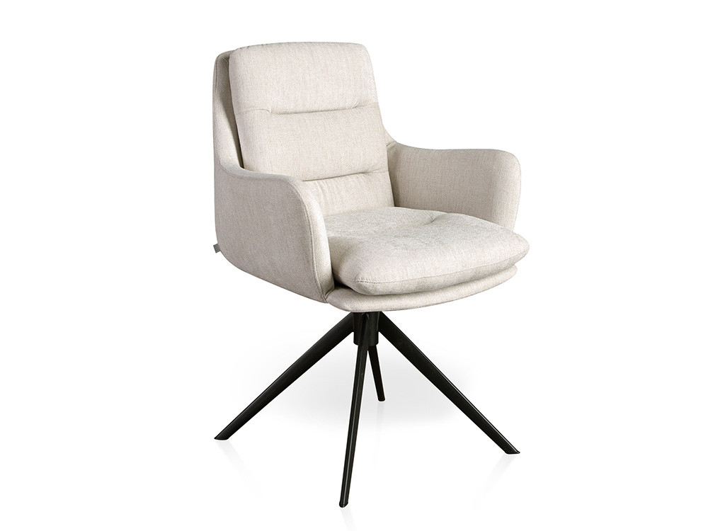 Mobel 6000: sillas tapizadas Lucy por Nacher, elegancia nacional con base de acero lacado