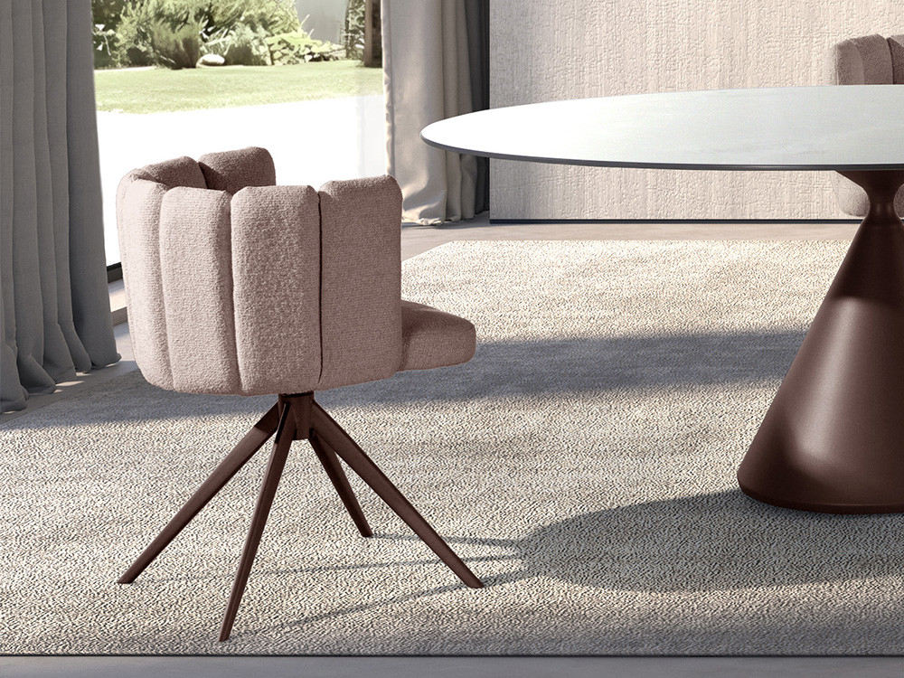 Silla giratoria Yoko Return de Nacher: diseño de fabricación española con sistema de retorno en Mobel 6000