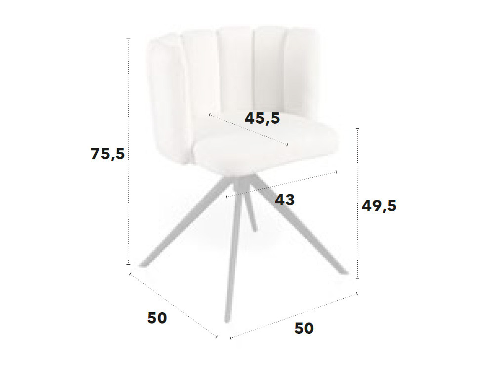 Mobel 6000: silla giratoria diseño Yoko Return por Nacher, funcionalidad y estilo en metal lacado y tejidos premium