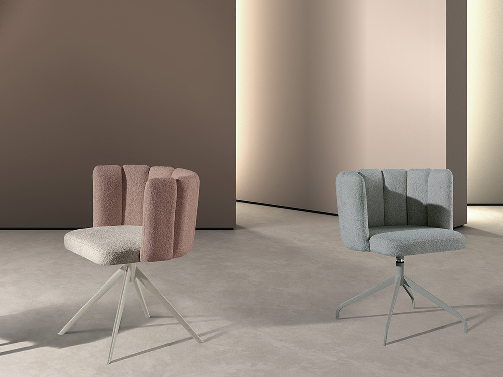 Comedores modernos con la silla Yoko Turn de Nacher: versatilidad giratoria y diseño nacional en Mobel 6000