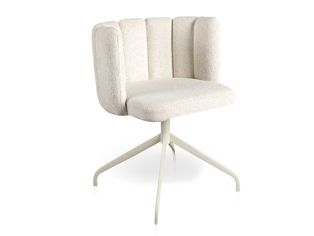 Mobel 6000: exclusiva silla comedor giratoria Yoko Turn, tapizada en tejidos seleccionados de alta calidad de Nacher