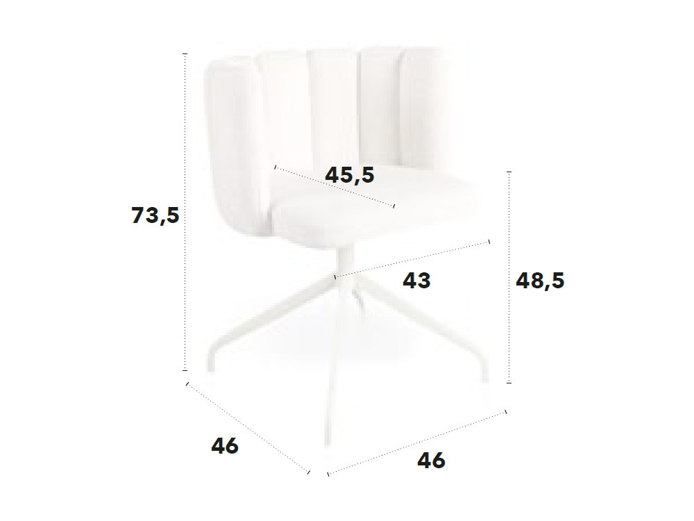 Mobel 6000: silla giratoria diseño Yoko Turn por Nacher, funcionalidad y estilo en metal lacado y tejidos premium