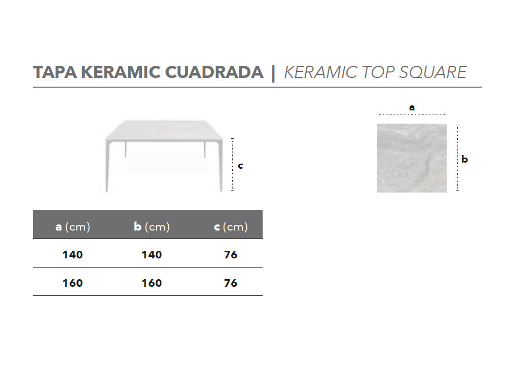 Mobel 6000: mesa de comedor de diseño Kuki Keramic por Nacher, vanguardia en metal y cerámica de 12mm para el hogar