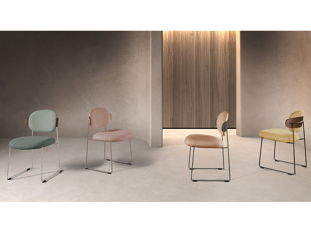 Sillas de comedor tapizadas: modelo Arlet de Nacher, elegancia de fabricación nacional para comedores de lujo en Mobel 6000