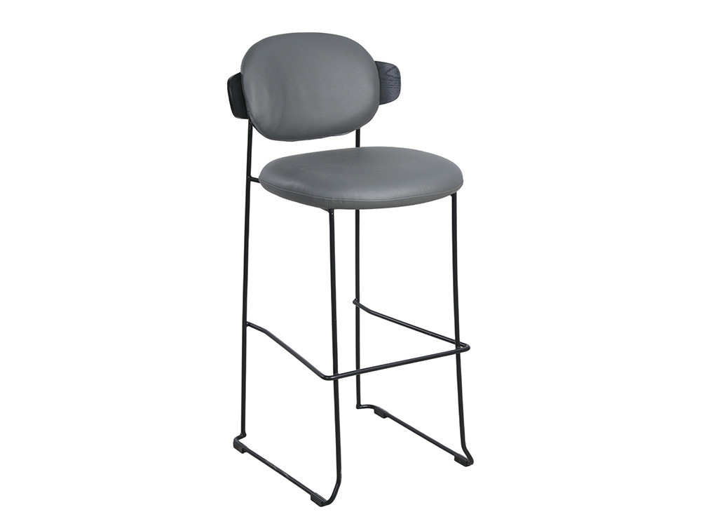 Mobel 6000: taburete cocina diseño Arlet por Nacher, estructura de metal lacado y cojines tapizados