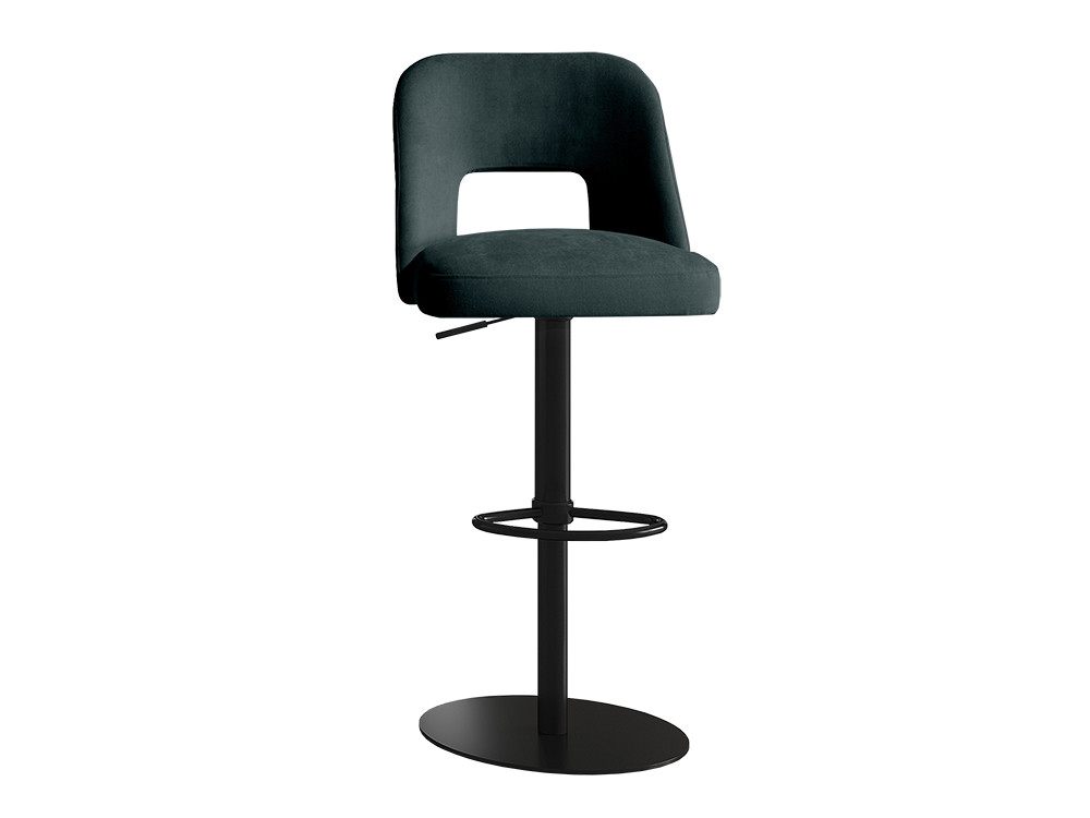 Mobel 6000: taburete cocina diseño Emma por Nacher, elegancia tapizada y base de acero lacado elevable