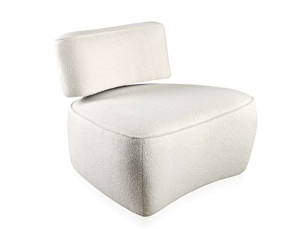 Mobel 6000: exclusiva butaca de diseño moderno Hana Lounge de Nacher, personalización en textiles premium de sello español