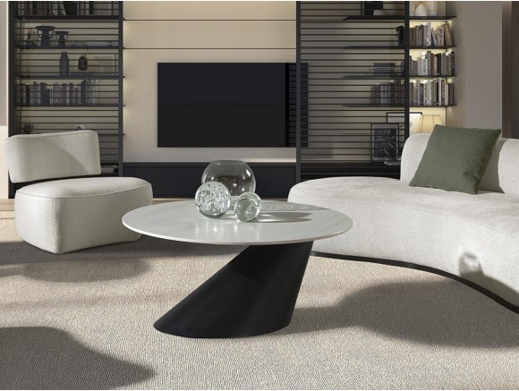 Mesa de centro Maui Keramic de Nacher: diseño de fabricación española con sobre porcelánico en Mobel 6000