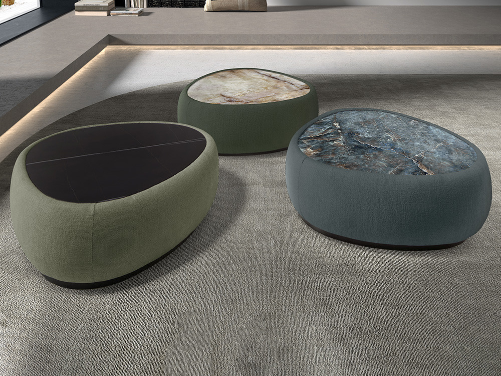 Mesa de centro Atypical de Nacher: exclusivo diseño de fabricación española con sobre porcelánico en Mobel 6000