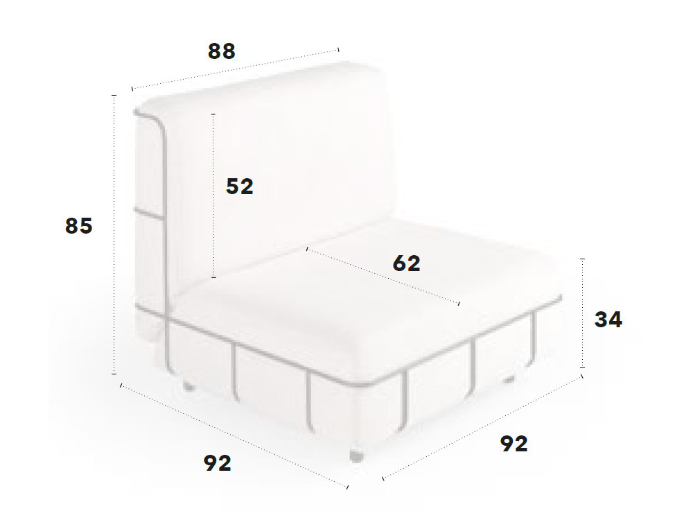 Butacas salón modernas Oclock de Nacher: pieza de autor modular con sello español en Madrid