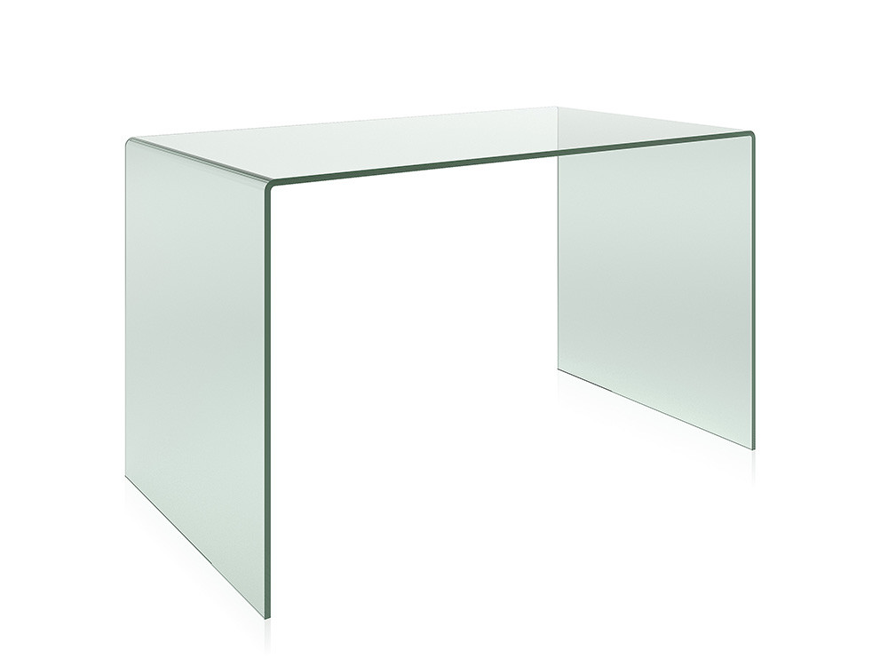 Mobel 6000: escritorios modernos Glassy por Nacher, ligereza visual en vidrio templado para home office