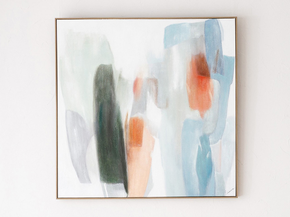 Cuadros de autor Alegra Nº7 de VP Interiorismo: arte abstracto pintado a mano sobre lienzo en Mobel 6000