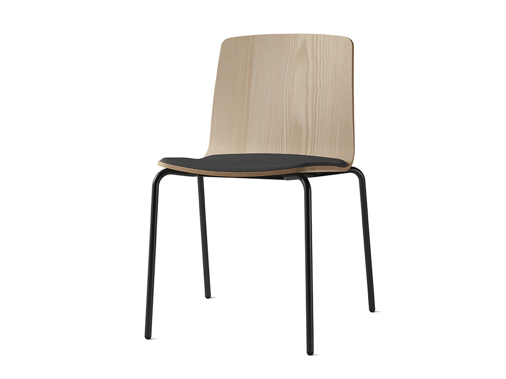 Silla comedor madera moderna Atrio: la elegancia de Cancio con asiento tapizado disponible en Mobel 6000