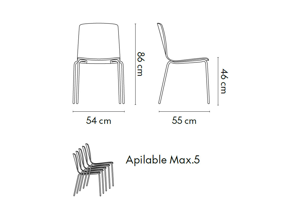 Mobel 6000 Madrid: silla de diseño Atrio por Cancio, maestría de fabricación nacional en fresno y metal epoxi