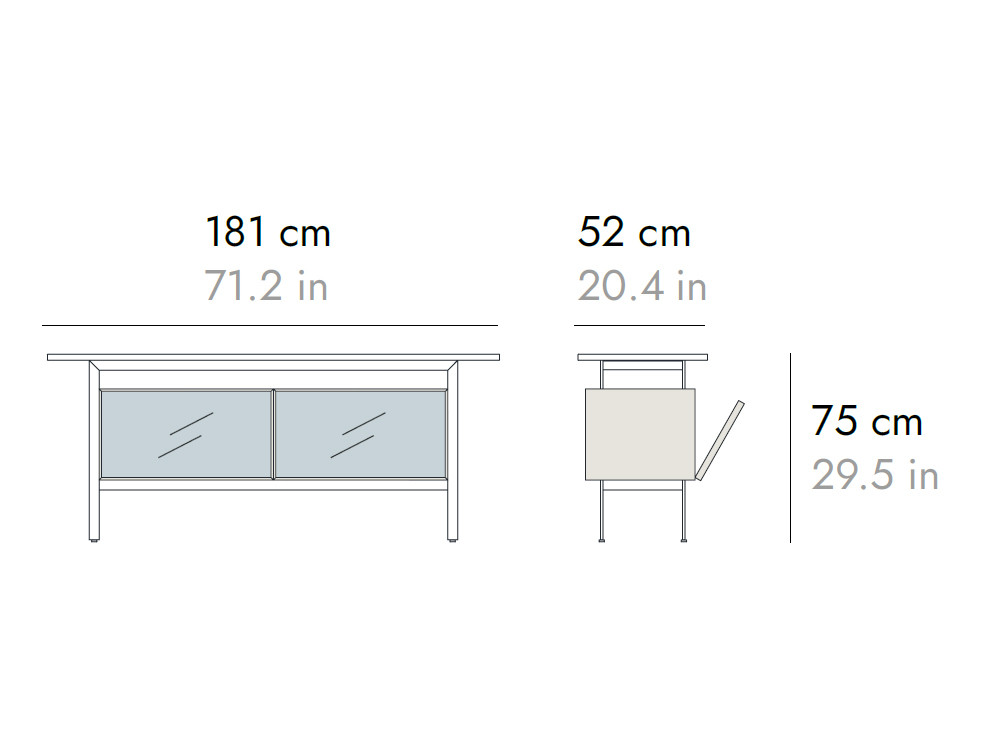 Mobel 6000 Madrid: exclusivo aparador de diseño Chicago por Punt, maestría en madera y mármol para hogares de lujo